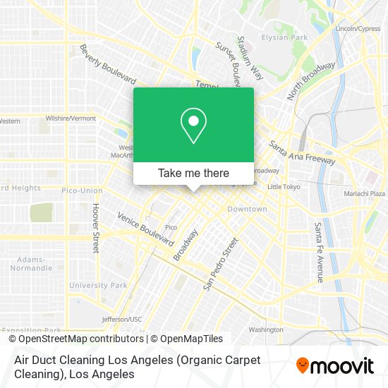 Mapa de Air Duct Cleaning Los Angeles (Organic Carpet Cleaning)
