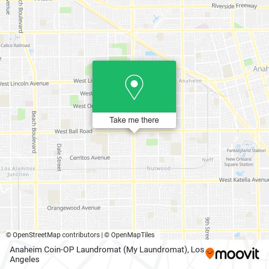 Mapa de Anaheim Coin-OP Laundromat (My Laundromat)