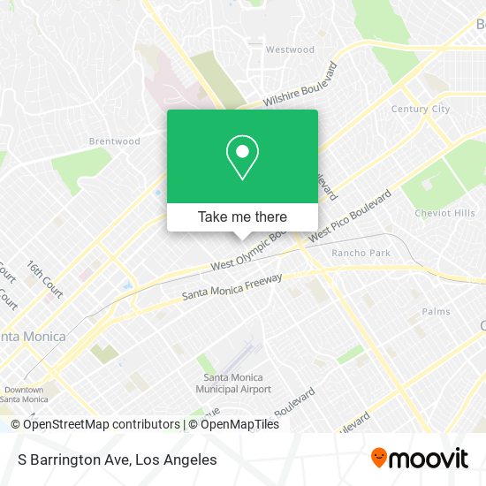 Mapa de S Barrington Ave
