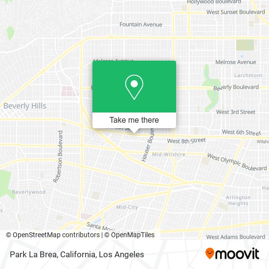 Mapa de Park La Brea, California