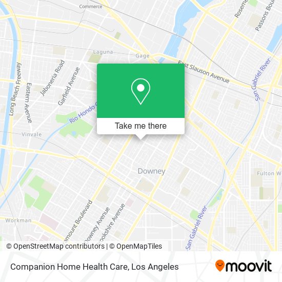 Mapa de Companion Home Health Care