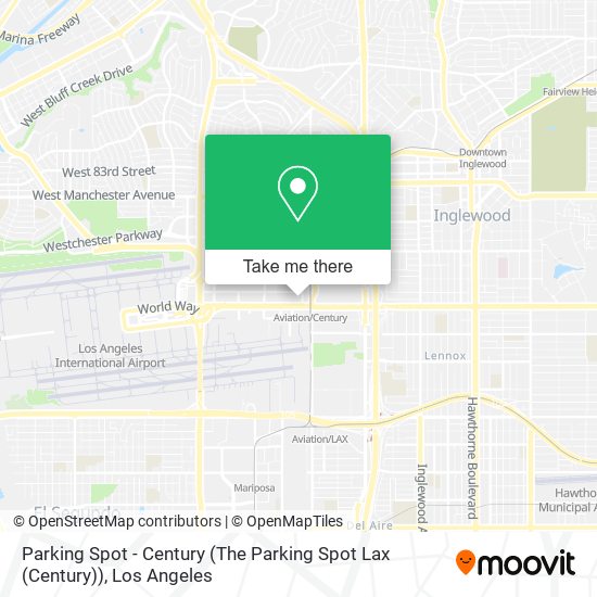 Parking Spot - Century (The Parking Spot Lax (Century)) map