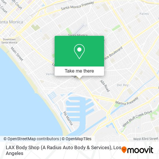 Mapa de LAX Body Shop (A Radius Auto Body & Services)