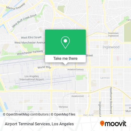 Airport Terminal Services map