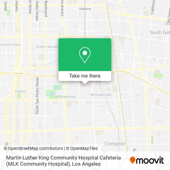 Mapa de Martin Luther King Community Hospital Cafeteria (MLK Community Hospital)