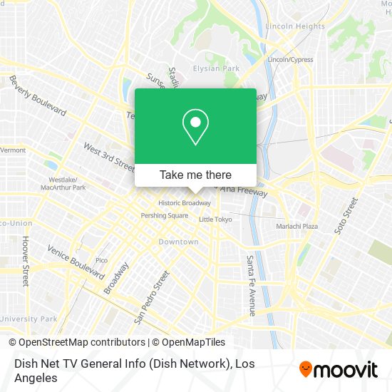 Dish Net TV General Info (Dish Network) map