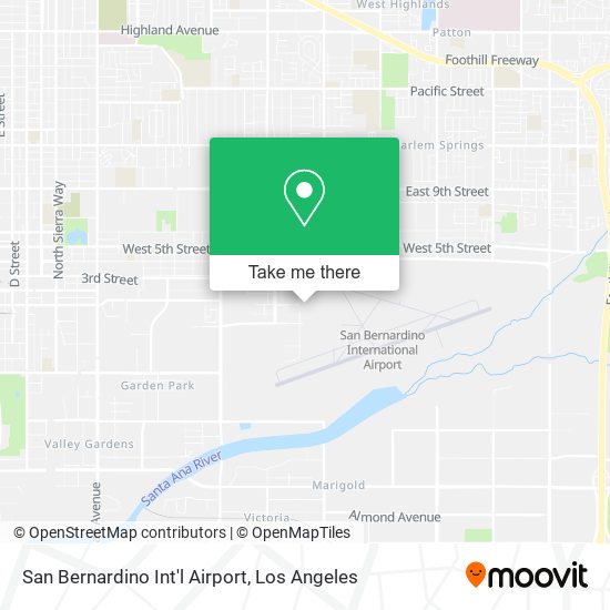 San Bernardino Int'l Airport map