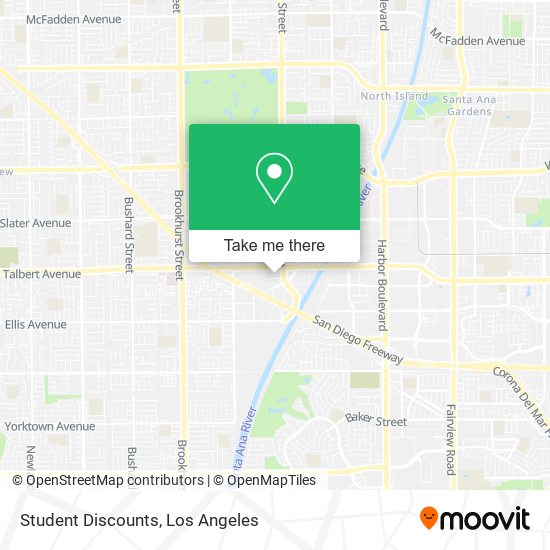 Student Discounts map