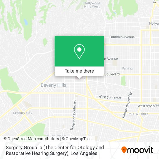 Surgery Group la (The Center for Otology and Restorative Hearing Surgery) map
