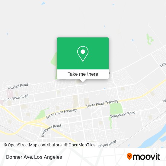 Donner Ave map