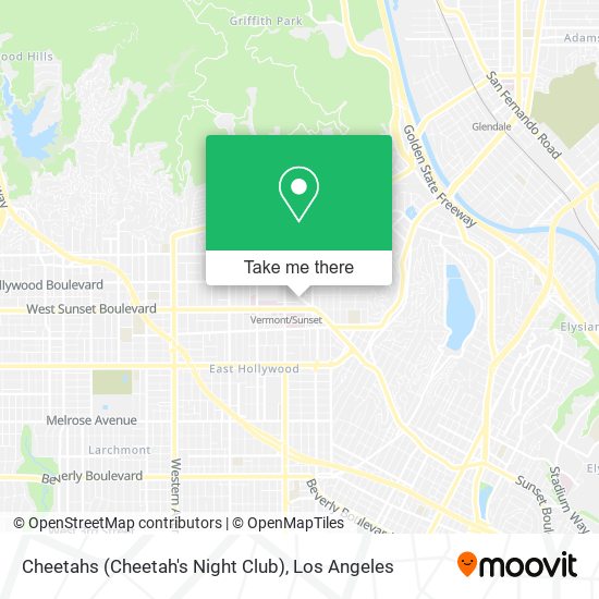 Cheetahs (Cheetah's Night Club) map