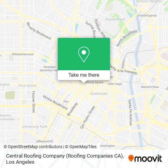 Central Roofing Company (Roofing Companies CA) map