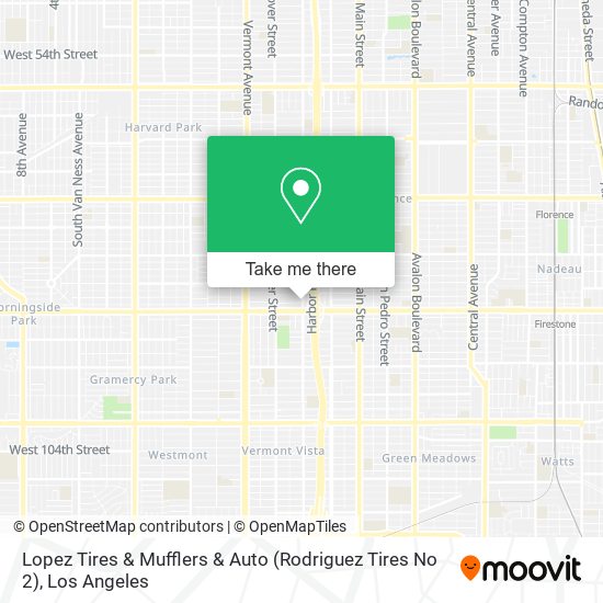 Lopez Tires & Mufflers & Auto (Rodriguez Tires No 2) map