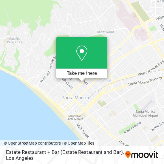 Mapa de Estate Restaurant + Bar