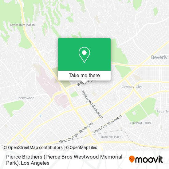 Pierce Brothers (Pierce Bros Westwood Memorial Park) map