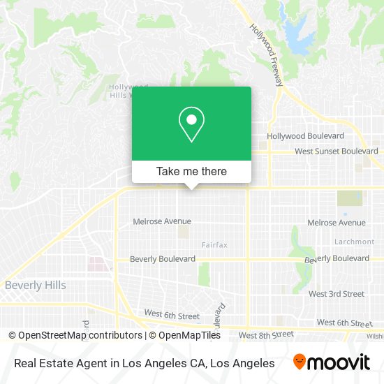 Real Estate Agent in Los Angeles CA map