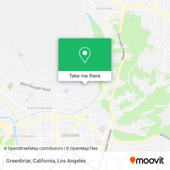 Greenbriar, California map