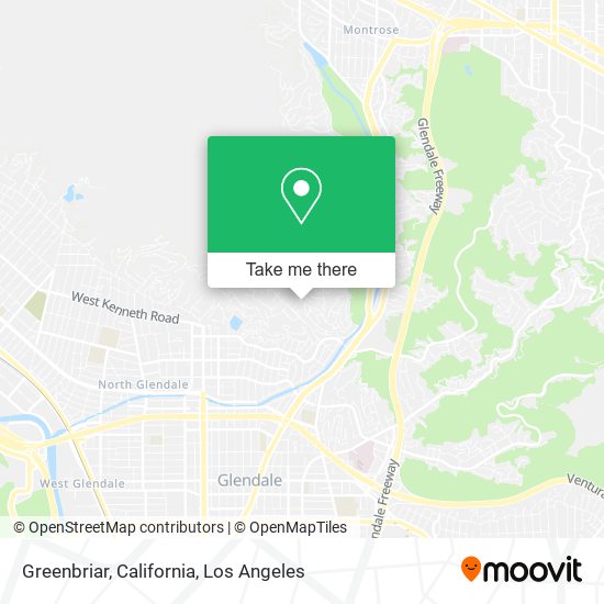 Mapa de Greenbriar, California