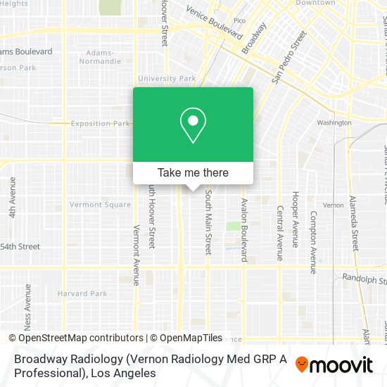 Mapa de Broadway Radiology (Vernon Radiology Med GRP A Professional)