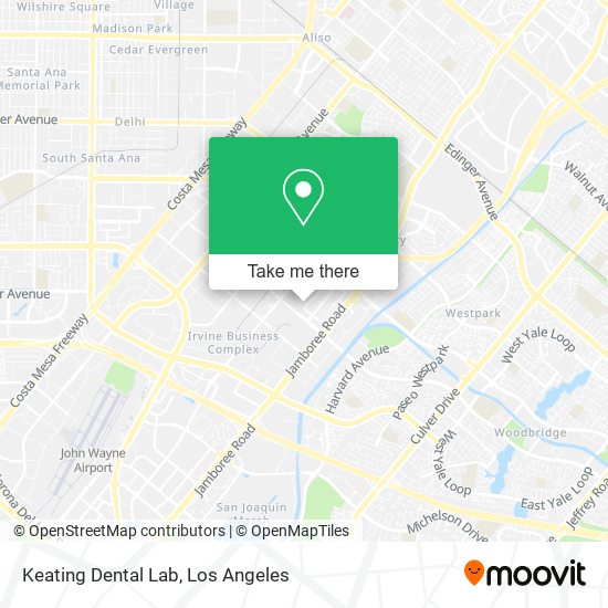 Keating Dental Lab map