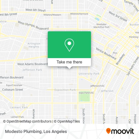 Mapa de Modesto Plumbing