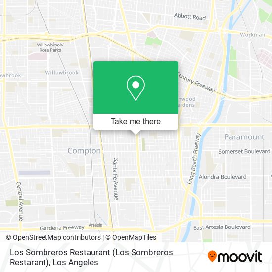 Mapa de Los Sombreros Restaurant (Los Sombreros Restarant)