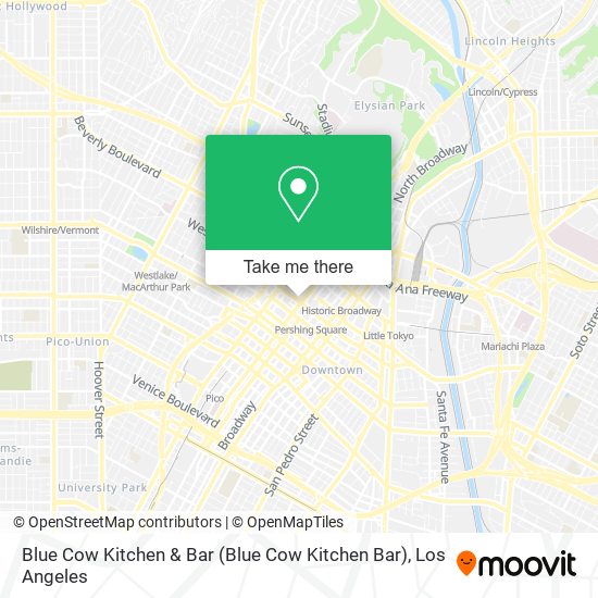 Mapa de Blue Cow Kitchen & Bar