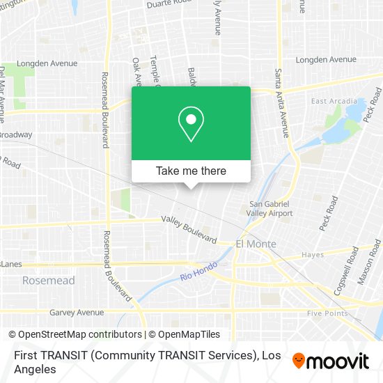 First TRANSIT (Community TRANSIT Services) map