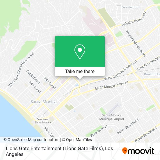Lions Gate Entertainment (Lions Gate Films) map