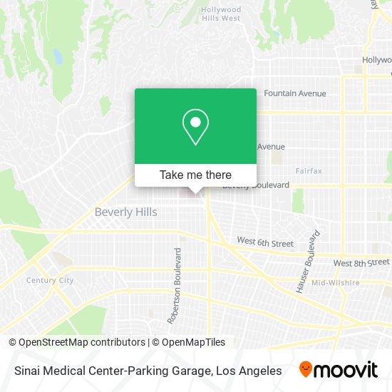 Mapa de Sinai Medical Center-Parking Garage