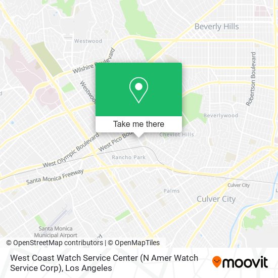 Mapa de West Coast Watch Service Center (N Amer Watch Service Corp)