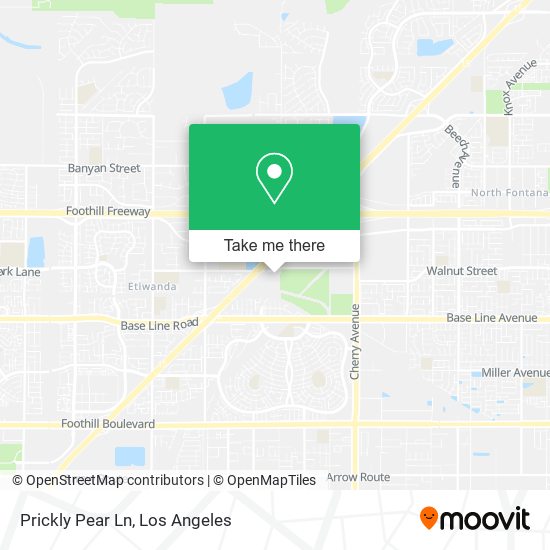 Prickly Pear Ln map
