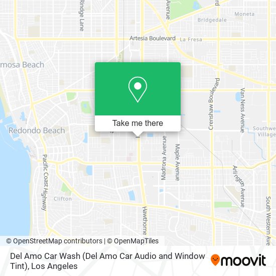 Del Amo Car Wash (Del Amo Car Audio and Window Tint) map