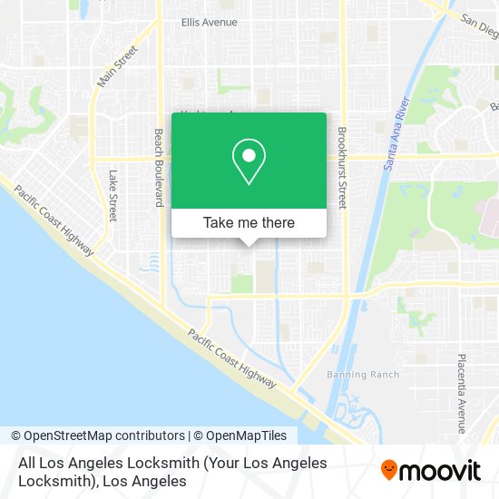 Mapa de All Los Angeles Locksmith