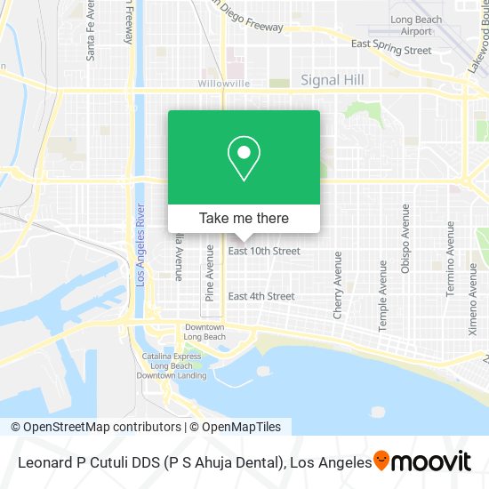 Mapa de Leonard P Cutuli DDS (P S Ahuja Dental)