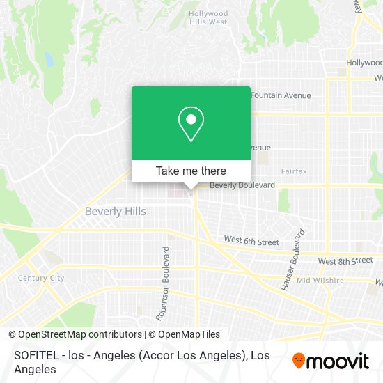 Mapa de SOFITEL - los - Angeles (Accor Los Angeles)