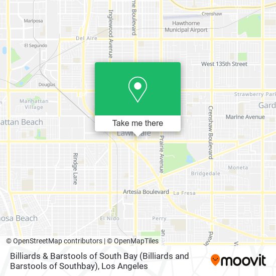 Billiards & Barstools of South Bay (Billiards and Barstools of Southbay) map