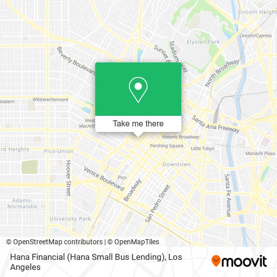 Hana Financial (Hana Small Bus Lending) map
