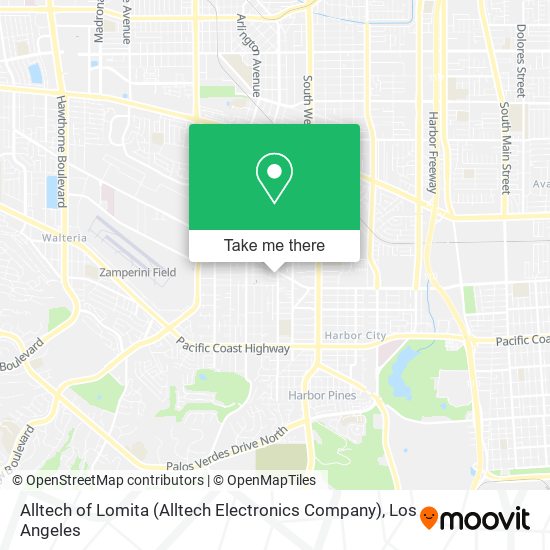 Mapa de Alltech of Lomita (Alltech Electronics Company)