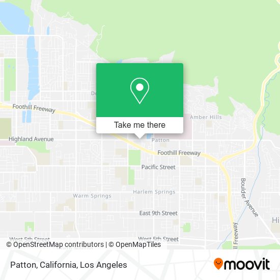 Patton, California map