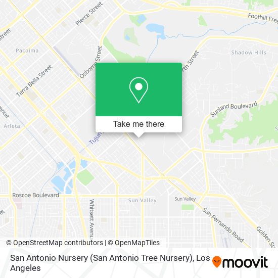 San Antonio Nursery map