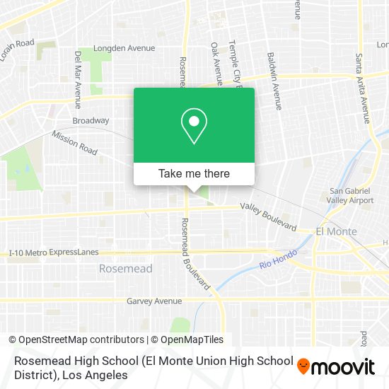 Rosemead High School (El Monte Union High School District) map