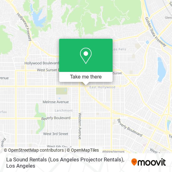 La Sound Rentals (Los Angeles Projector Rentals) map