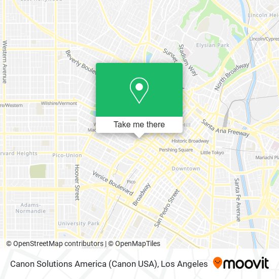 Mapa de Canon Solutions America (Canon USA)