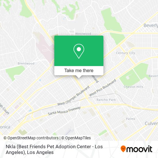 Mapa de Nkla (Best Friends Pet Adoption Center - Los Angeles)