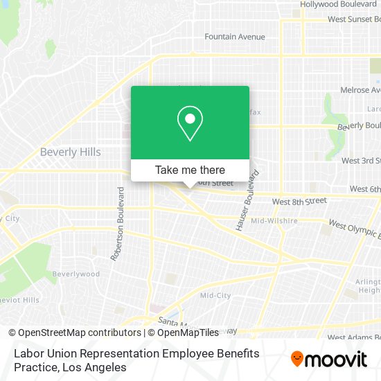 Mapa de Labor Union Representation Employee Benefits Practice