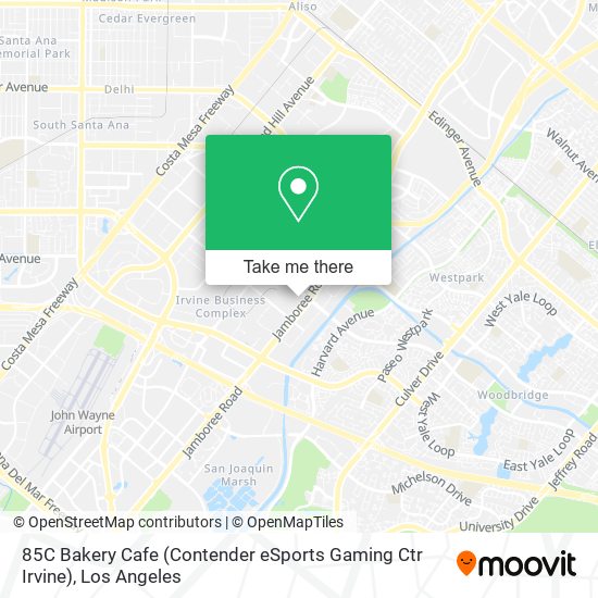 85C Bakery Cafe (Contender eSports Gaming Ctr Irvine) map