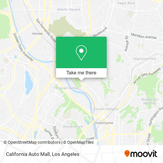 Mapa de California Auto Mall