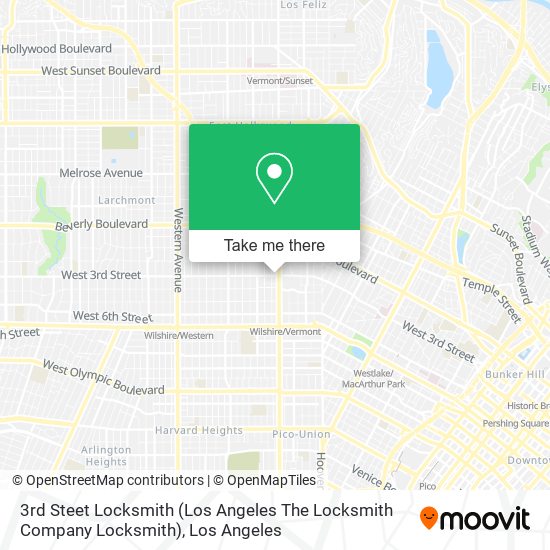 3rd Steet Locksmith (Los Angeles The Locksmith Company Locksmith) map