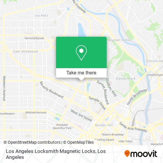 Mapa de Los Angeles Locksmith Magnetic Locks